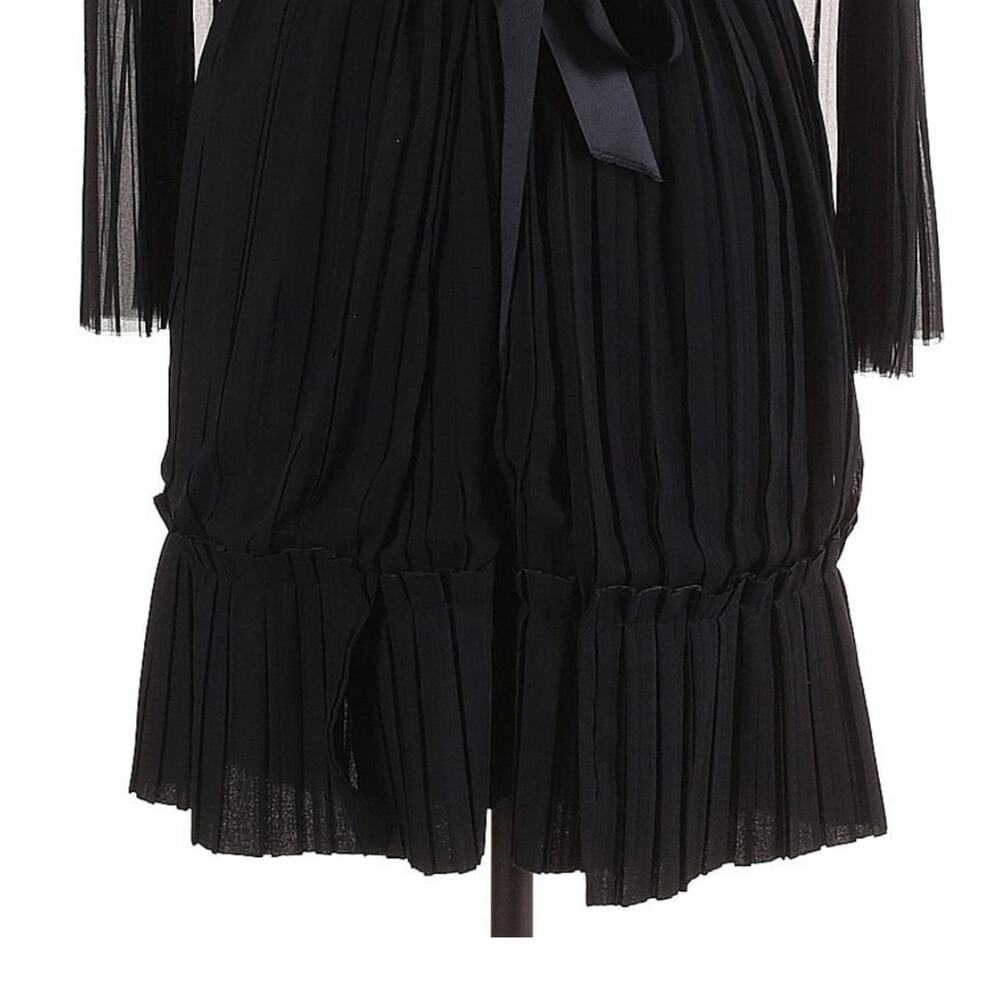 TRE by Natalie Ratabesi The Lido pleated sleeveless black mini party dress Sz 6 - Picture 4 of 9